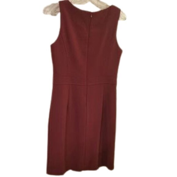 Anne Klein Dress Size 10 Manzanita Fit & Flare Stretch Crepe Pleated - Picture 6 of 6